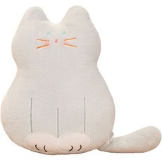 로새 앉아있는 고양이 베개 소파 등받이 쿠션, 스카이