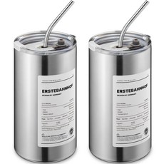 에스테반호프 라이제 텀블러, 메탈, 600ml, 2개