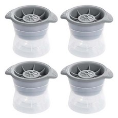 Zoosen 矽膠冰球模具, 混合顏色, 4個