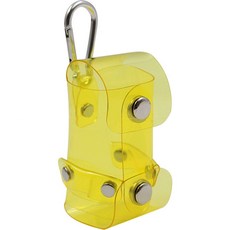 고싱글 골프 클리어 투버튼 2구 볼파우치, 옐로우, 1개