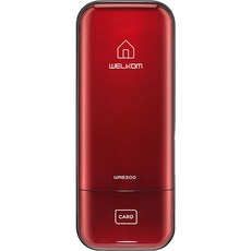 솔리티 웰콤 스마트 보조키 손잡이 없음 도어락 보조키 손잡이 없음 도어락 WRB300, WRB300(레드), 방문설치