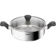Tefal 特福 IH爐適用Easy Cook系列3層不鏽鋼附蓋雙耳湯鍋, 銀色, 24cm, 1組