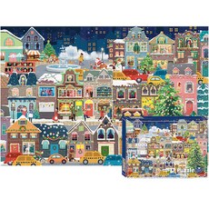 日常生活插圖感性相框漂亮圖畫拼圖, 聖誕節前夕