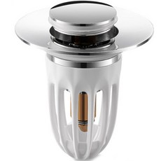 洗臉台水槽下水道存水彎 白色濾網, 混合顏色, 1個