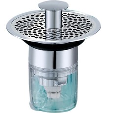 下水道洗手台防臭濾網, 銀色, 1個