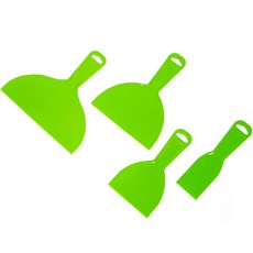 Geobiz 塑膠刮刀4件組 綠色, 1套
