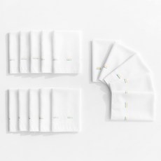 moms nature 幼兒用竹纖維竹纖維手帕 標誌紗布 10條+標誌壓花 5條組