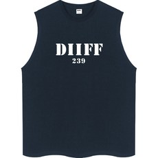 디프 남성용 통기성 빅올드넘버 나시 DNW_0020