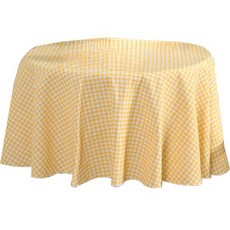 앤도 라운드 레저 캠핑 테이블보, 옐로우