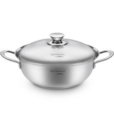 Kitchen-Art 電磁爐適用Veni系列3層不鏽鋼砂鍋, 單色, 26cm, 1個