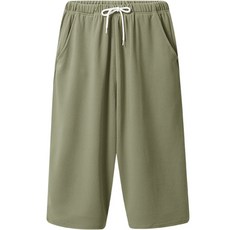 raymon 男款綁帶寬鬆7分褲