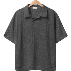 Raymon 男士 Kubang 寬鬆版型翻領短袖針織衫