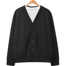 Raymon 男士鼠尾草綠寬鬆版型V領針織開襟衫