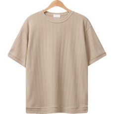 레이먼 남성용 파트 오버핏 라운드 반팔 니트티