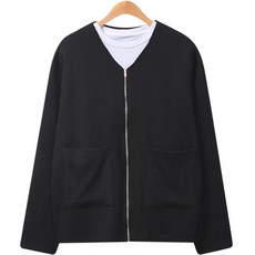 Raymon 男款瑟迪Oversize羅紋拉鍊針織外套