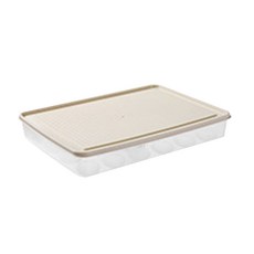 密封型冰箱雞蛋托盤, 米色