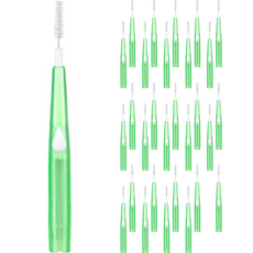 Cleanpik Lemeis 迷你彩色牙間刷 牙縫刷 綠色, 1個, 30入