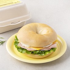 샐러드G 햄에그 치즈 베이글 샌드위치, 227g, 1개