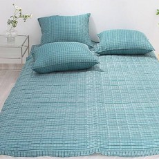 슈에뜨룸 가비 프리미엄 여름 인견 미끄럼방지 침대패드, 그린