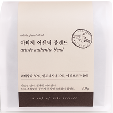 artisee Authentic綜合咖啡豆, 1個, 未研磨, 200g