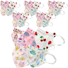 러블리앙즈 유아용 4겹 입체 새부리형 마스크 5종 x 6p 세트 G 초소형, 30매, 1세트, 여아믹스