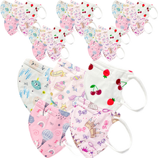 러블리앙즈 유아용 4겹 입체 새부리형 마스크 5종 J 소형, 30매, 1세트, 여아믹스