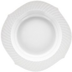 Meissen Relief湯碗盤 23.5cm 29488, 白色, 1個