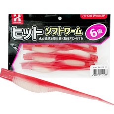 카즈미 힛토 소프트 웜 미끼용 먹이 FR 6p, 45g, 1세트
