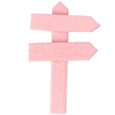 르메이스 미니 원목 컬러 화분 이름표 가든픽, 핑크