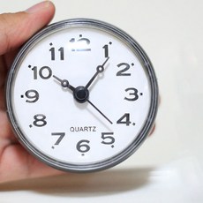 Le Meis迷你吸附式簡約色彩浴室鐘, 黑色