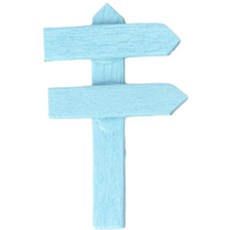 르메이스 미니 원목 컬러 화분 이름표 가든픽, 스카이블루