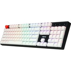 ABKO 光學機械式電競有線標準型鍵盤 Clicky, 黑色, AN05, 青軸