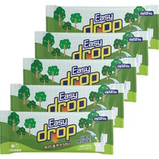 Easy drop 一次性馬桶清潔劑, 5套, 綠蘋果