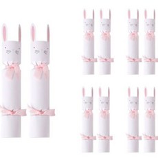 indi.k 快樂兔子 餅乾包10入 + 裝飾緞帶 20入, 混合色, 1套