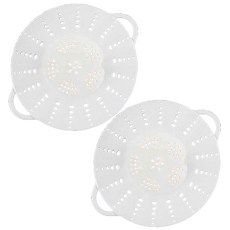 PUKO 矽膠蒸籠 2入 白色, 24.5厘米, 2個