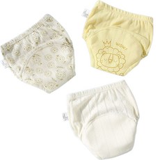 Bebeniz 可愛印花如廁訓練褲3件組, 獅子, 1套