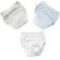 베베니즈 큐트프린팅 배변훈련 팬티 3종 세트, 우주곰, 1세트