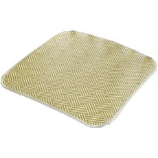 원더웨어 아이스 코튼 라탄 방석, 사선체크그린