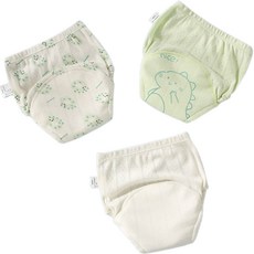 Bebeniz 可愛印花如廁訓練褲3件組, 恐龍, 1套