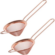 KITCHENCHOIS Belle Design 不鏽鋼三角濾網 玫瑰金, 2個