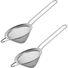 KITCHENCHOIS Belle Design 不鏽鋼三角濾網 銀色, 2個