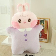 CANDY RABBIT 擁抱麻糬抱枕 Rosa, 紫色