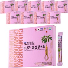 Chamhansam 6年根紅蔘精條裝 30入+購物袋, 300g, 10盒