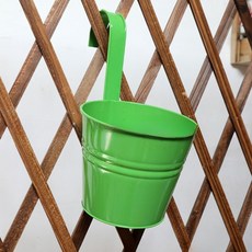 Bodybo 迷你彩色鐵皮花盆架, 綠色