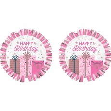 anagram 可愛生日銀箔氣球, 2個, 混合顏色