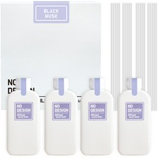 노디자인디퓨저 150m x 4p + 리드스틱 20p 세트, 블랙머스크, 1개, 150ml
