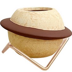 My Daily 陶瓷行星造型花盆 高級款, 棕色