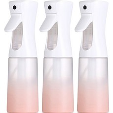 레인보우 미용 스프레이 물 분무기 300ml, 3개, 핑크