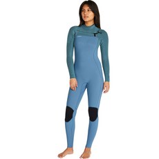 O'NEILL 女性用 Hyperfreak 胸前拉鍊全身 4 / 3 +MM 防寒衣 DBE 5349