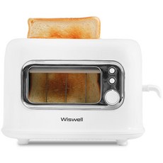Wiswell 看得見的彈出式烤麵包機 白色, TA8200